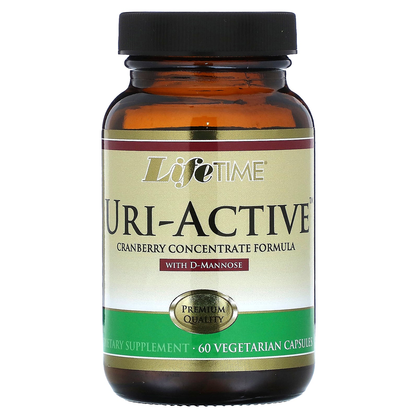 LifeTime Vitamins, Uri-Active, Cranberry Concentrate Formula with D-Mannose, 60  Vegetarian Capsules