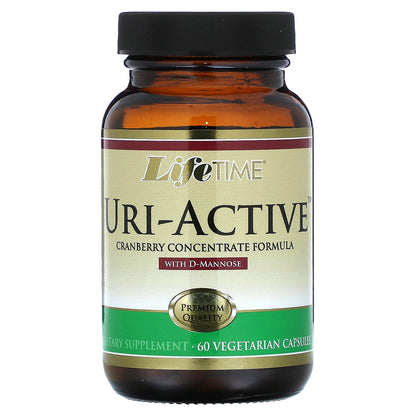 LifeTime Vitamins, Uri-Active, Cranberry Concentrate Formula with D-Mannose, 60  Vegetarian Capsules