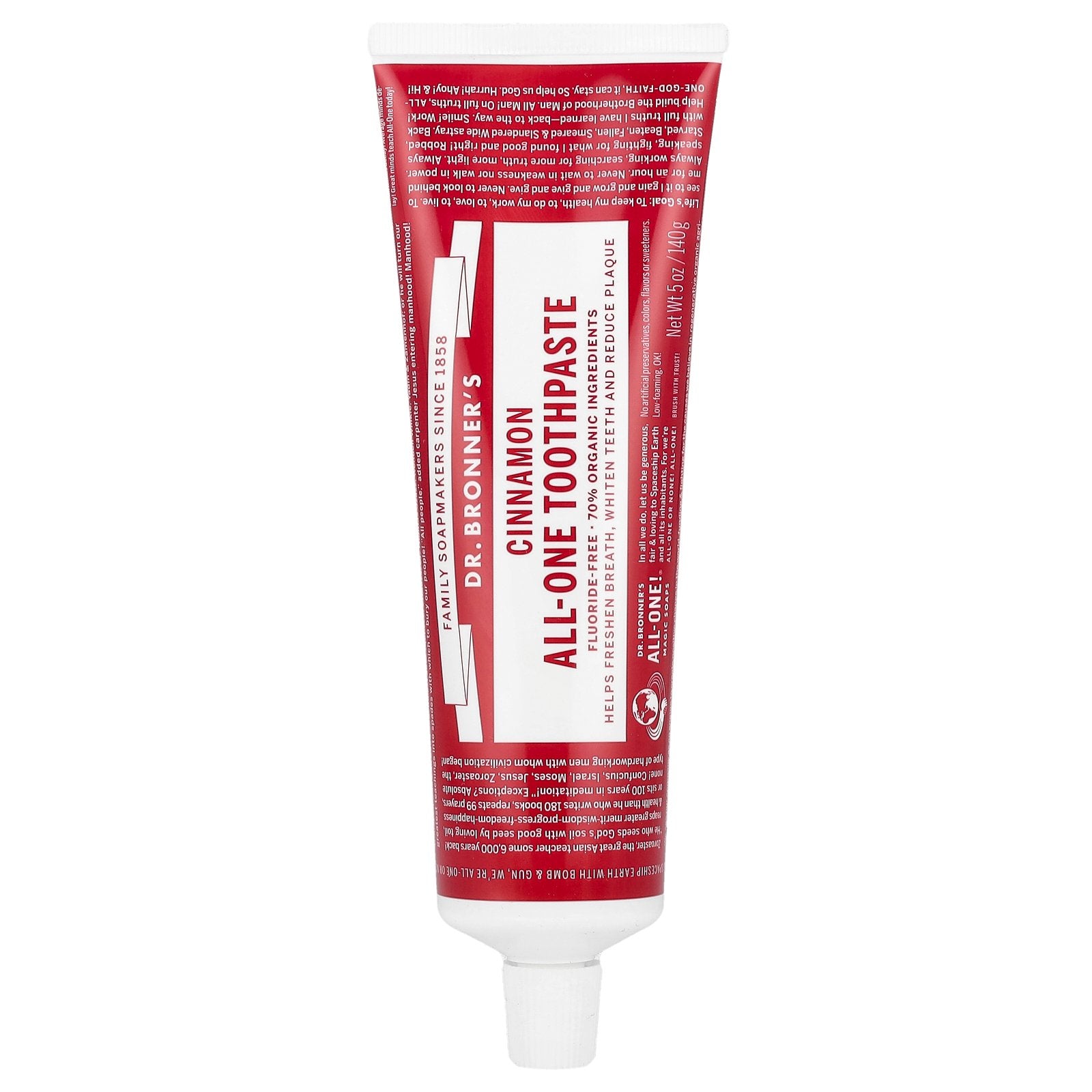 Dr. Bronner's, All-One Toothpaste, Cinnamon, 5 oz (140 g)