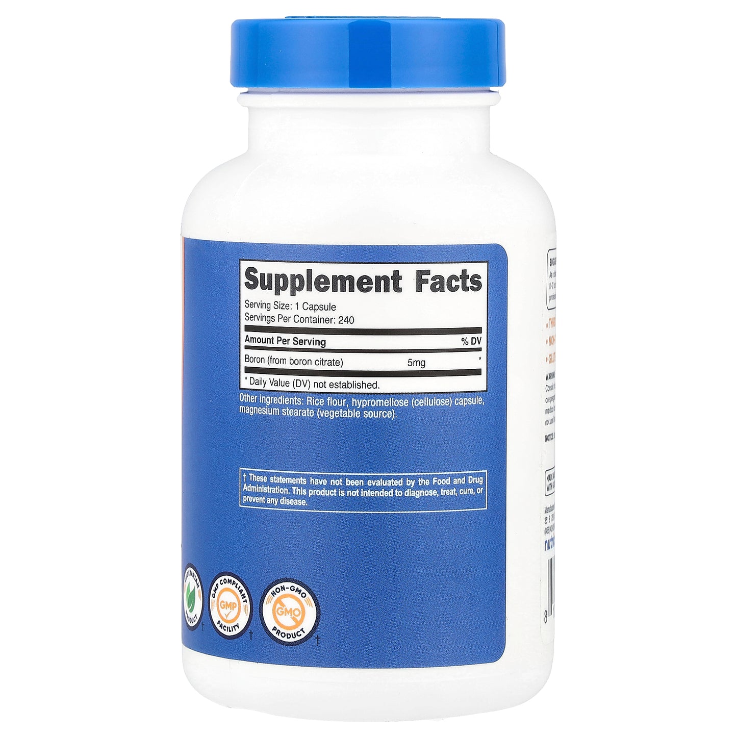 Nutricost, Boron, 5 mg , 240 Capsules