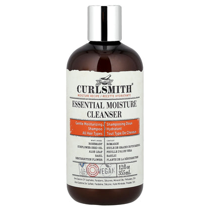 Curlsmith, Essential Moisture Cleanser, All Hair Types, 12 fl oz (355 ml)