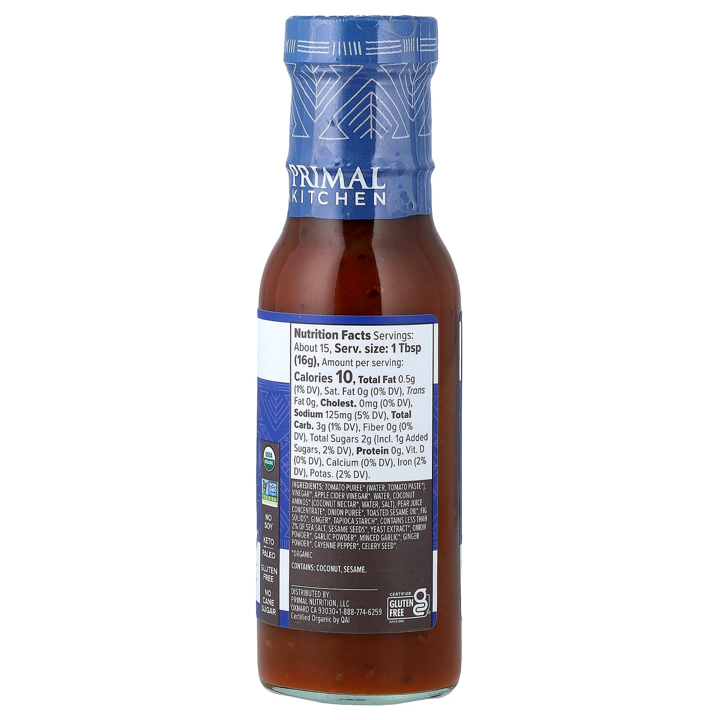 Primal Kitchen, Korean Style BBQ Sauce, 8.5 oz (241 g)