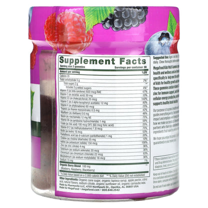 MegaFood, Kids Multi, Berrylicious, 60 Gummies