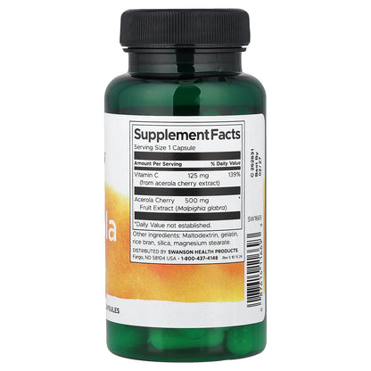 Swanson, Acerola, 500 mg, 60 Capsules