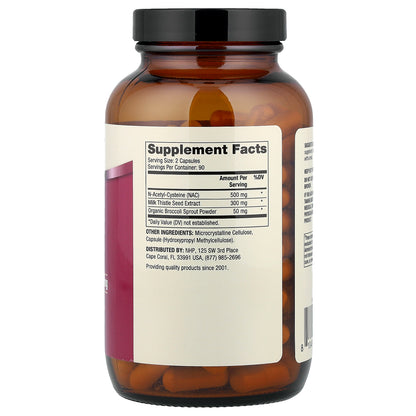 Dr. Mercola, NAC with Milk Thistle, 180 Capsules