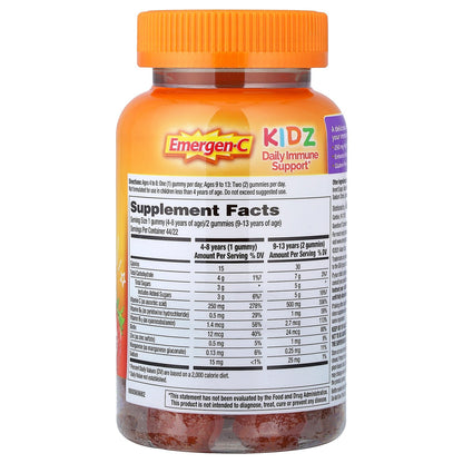 Emergen-C, Kidz, Daily Immune Support Gummies, Berry Bash, 44 Gummies