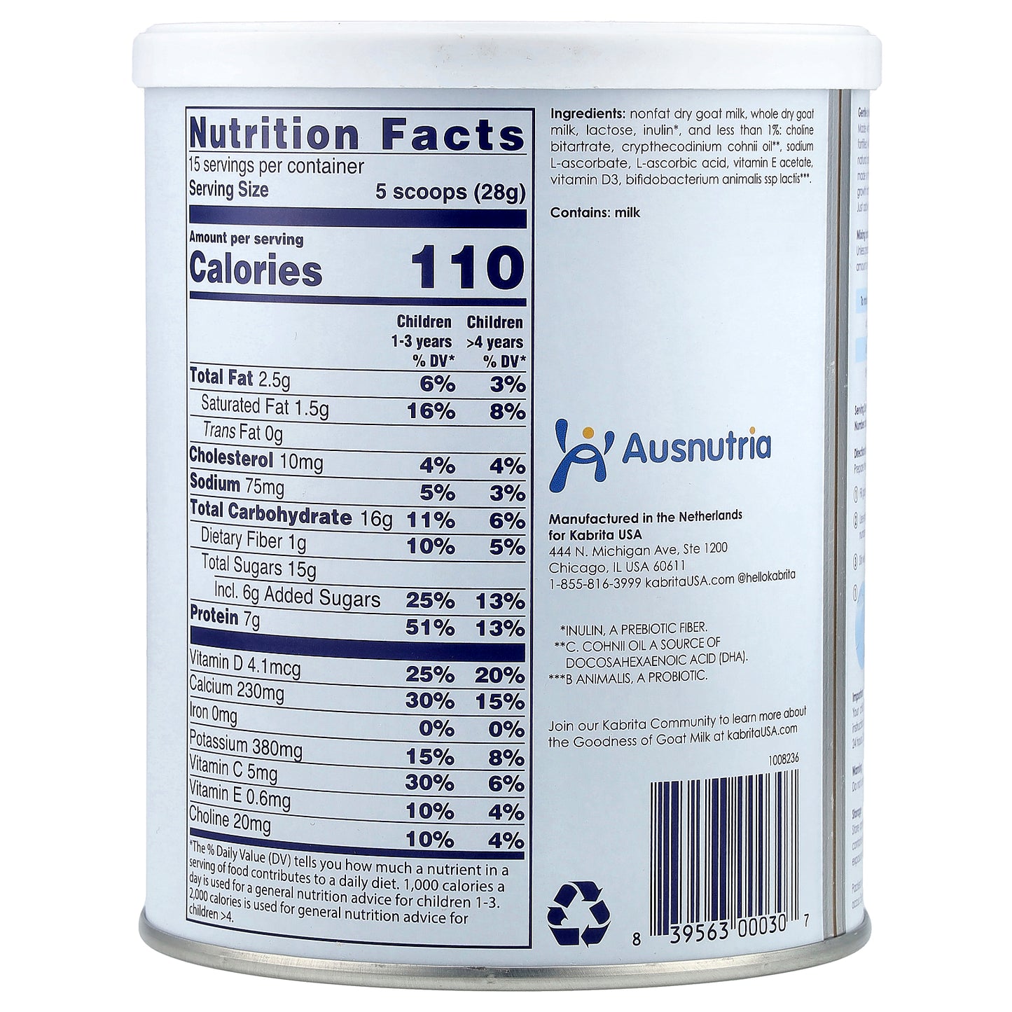 Kabrita, Goat Milk-Based Junior Nutrition Powder, 2+ Years, 14 oz (400 g)