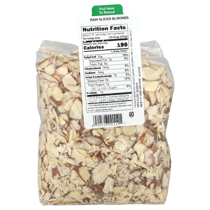 Bergin Fruit and Nut Company, Raw Sliced Almonds, 12 oz (340 g)