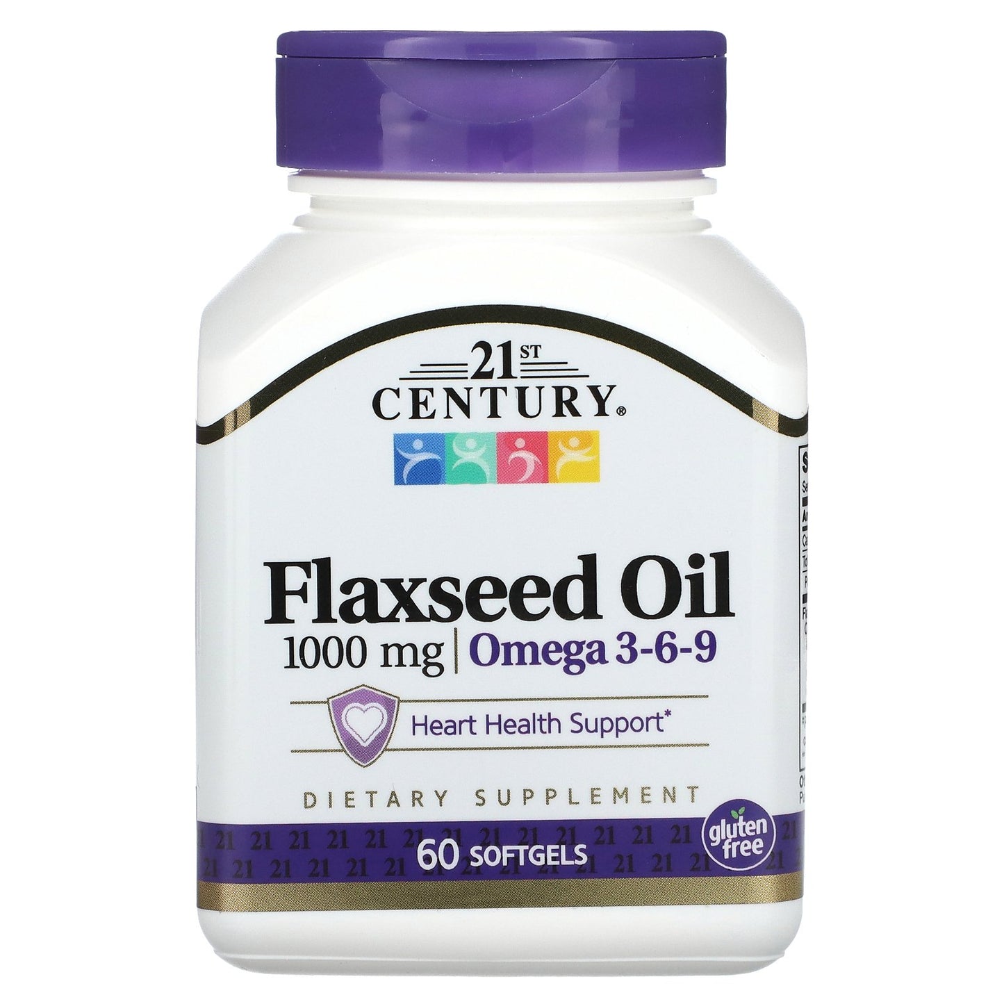 21st Century, Flaxseed Oil, 1,000 mg, 60 Softgels