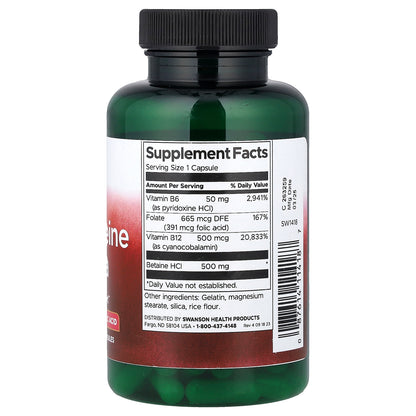Swanson, Homocysteine Formula, 120 Capsules