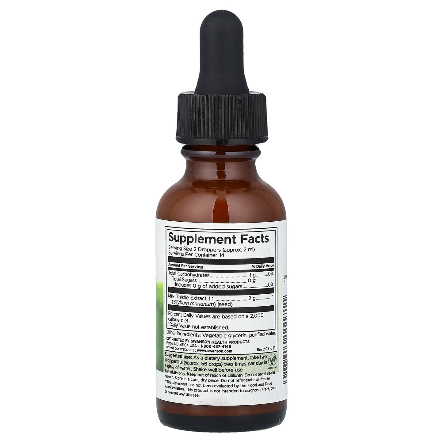 Swanson, Milk Thistle Liquid Extract, Alcohol & Sugar Free, 1 fl oz (29.6 ml)