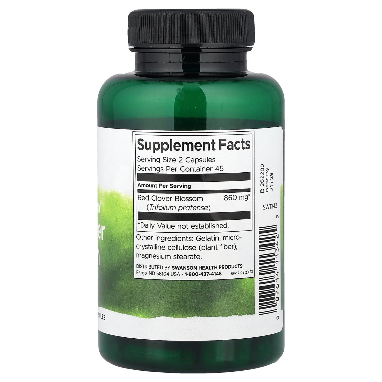 Swanson, Full Spectrum® Red Clover Blossom, 430 mg, 90 Capsules