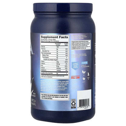 Vega, Plant-Based Performance Protein + Creatine, Creamy Vanilla , 1 lb 6 oz (624 g)