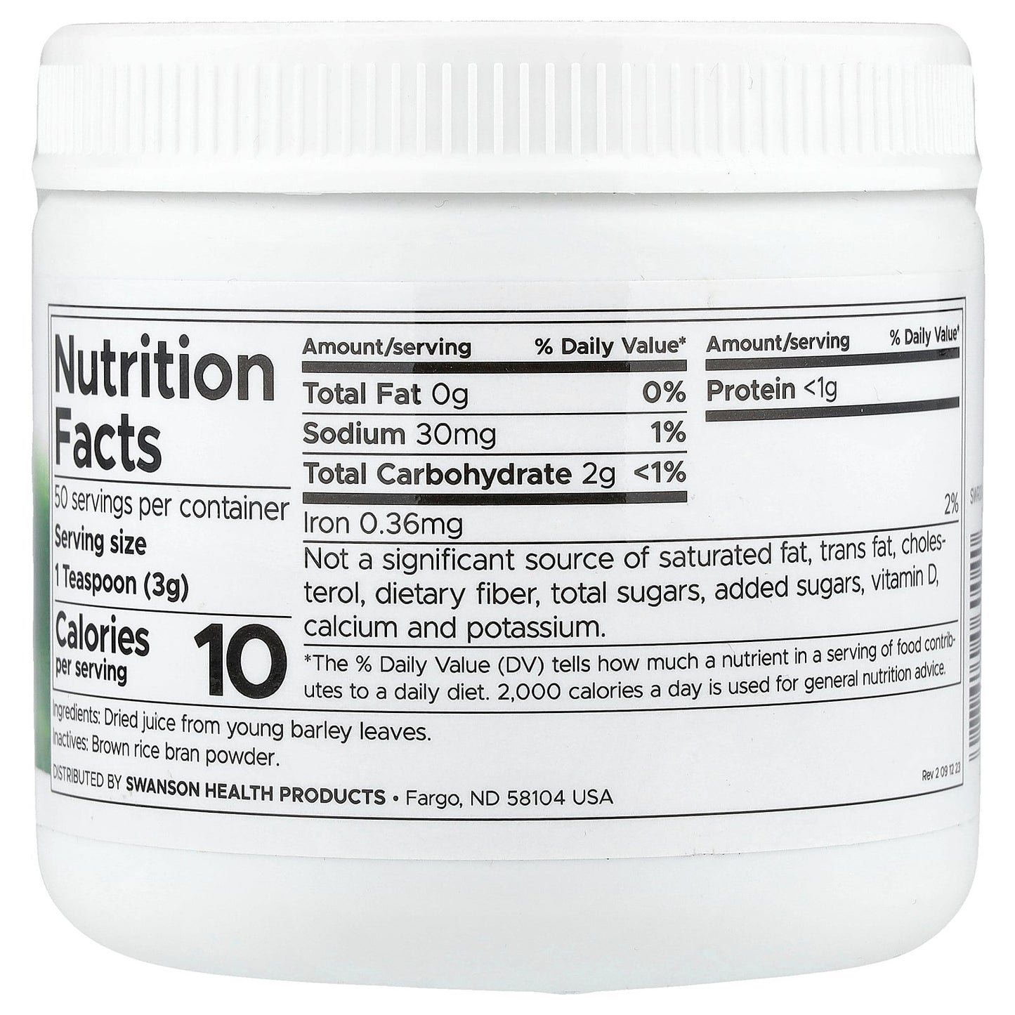 Swanson, Barley Grass Juice Powder, 5.3 oz (150 g)