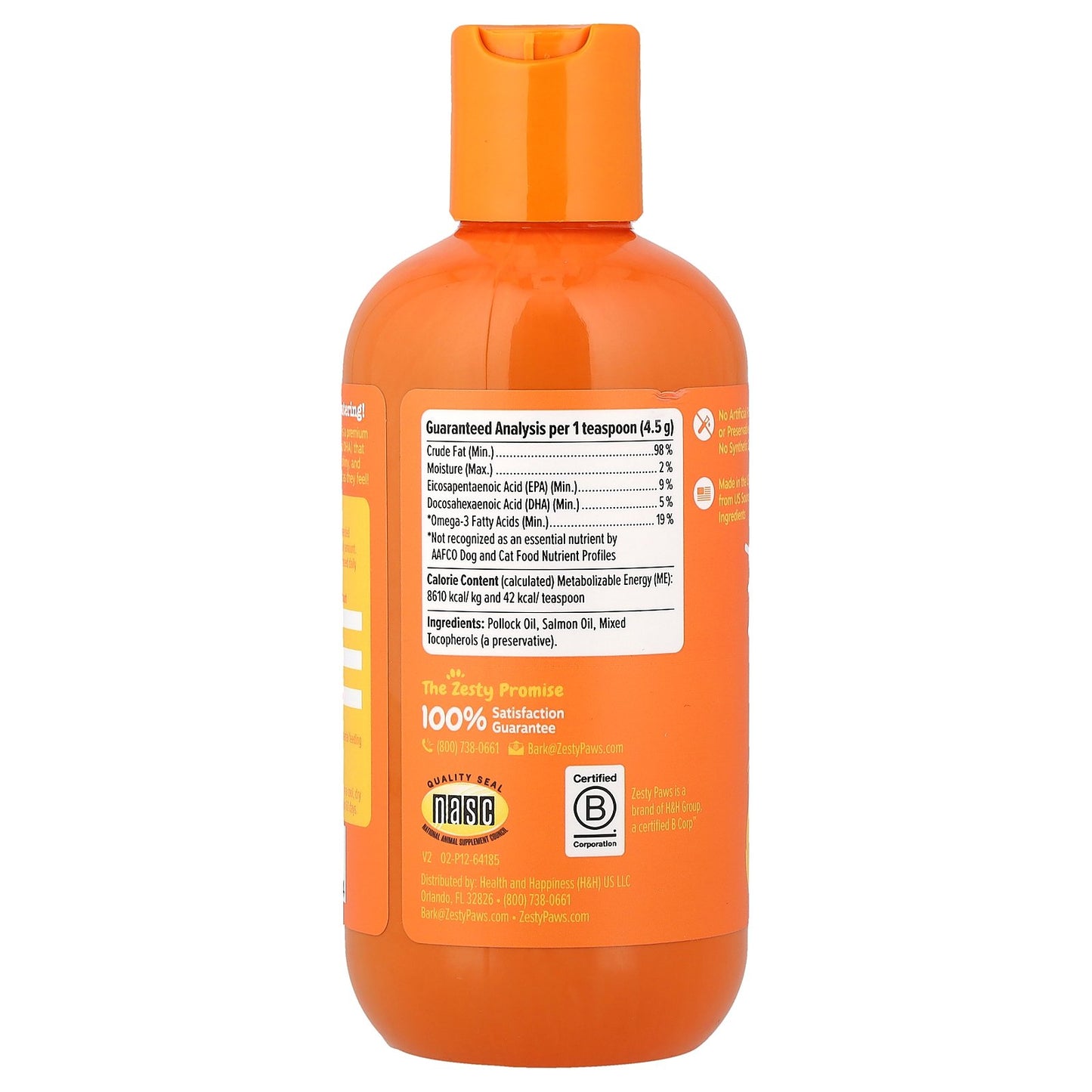 Zesty Paws, Wild Alaskan Omega + Salmon Oil, For Dogs & Cats, 8.5 fl oz (251 ml)