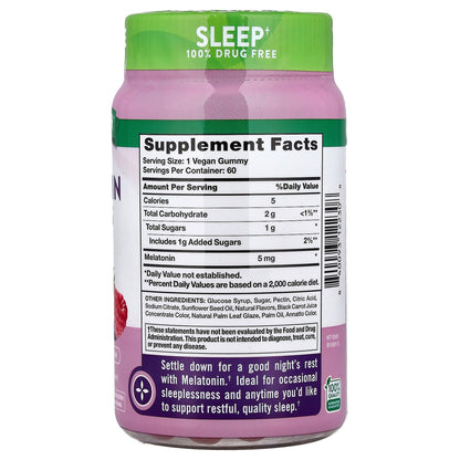 Nature's Truth, Sleep Melatonin Gummies, Delicious Mixed Berry, 5 mg, 60 Gummies