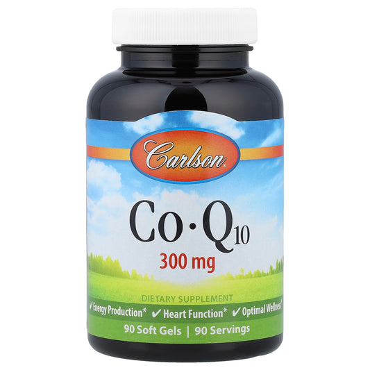Carlson, CoQ10, 300 mg, 90 Soft Gels