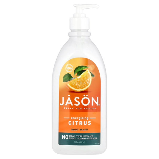 Jason Natural, Body Wash, Energizing Citrus, 30 fl oz (887 ml)