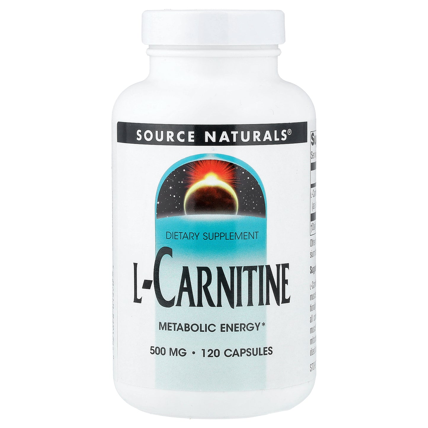 Source Naturals, L-Carnitine, 500 mg, 120 Capsules