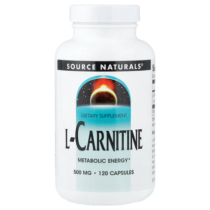 Source Naturals, L-Carnitine, 500 mg, 120 Capsules