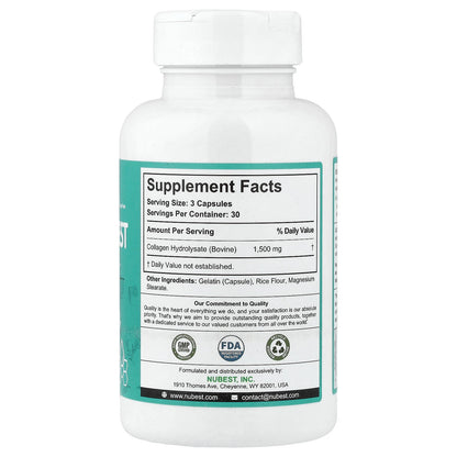 NuBest, Collagen Nubest, Enhanced Absorption, 90 Capsules (500 mg per Capsule)