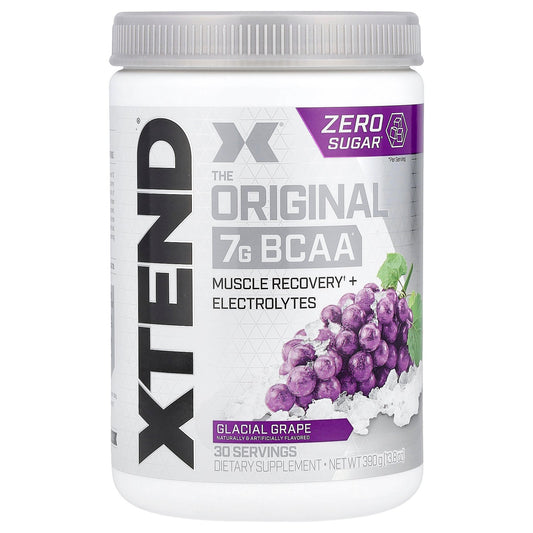 XTEND, 7G BCAA, Glacial Grape, 13.8 oz (390 g)