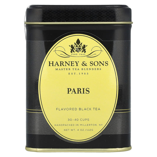 Harney & Sons, Black Tea, Paris, 4 oz (112 g)