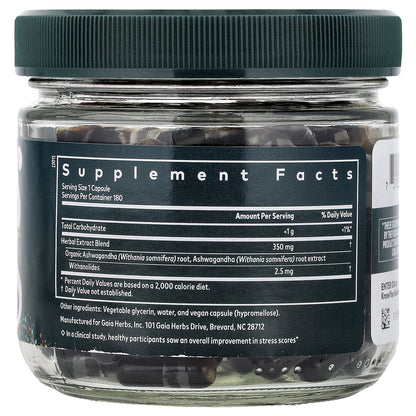 Gaia Herbs, Ashwagandha Root, 180 Liquid Phyto-Caps