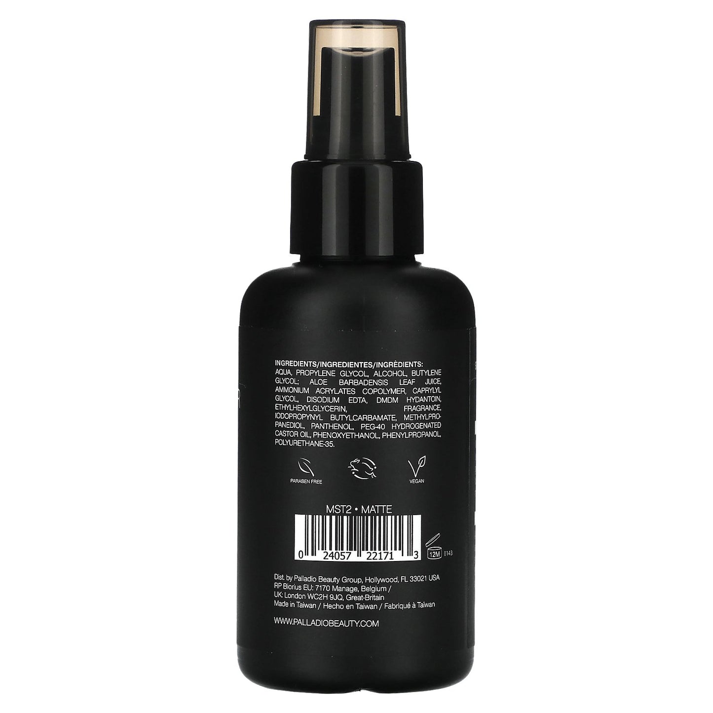 Palladio, 4Ever + Ever, Makeup Setting Spray, Long-Lasting Matte Finish, 3.4 fl oz (100 ml)