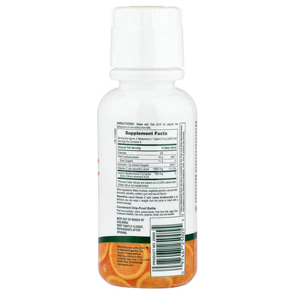 NaturesPlus, Liquid Vitamin C With Lemon Bioflavonoids, Natural Orange, 8 fl oz (236.56 ml)