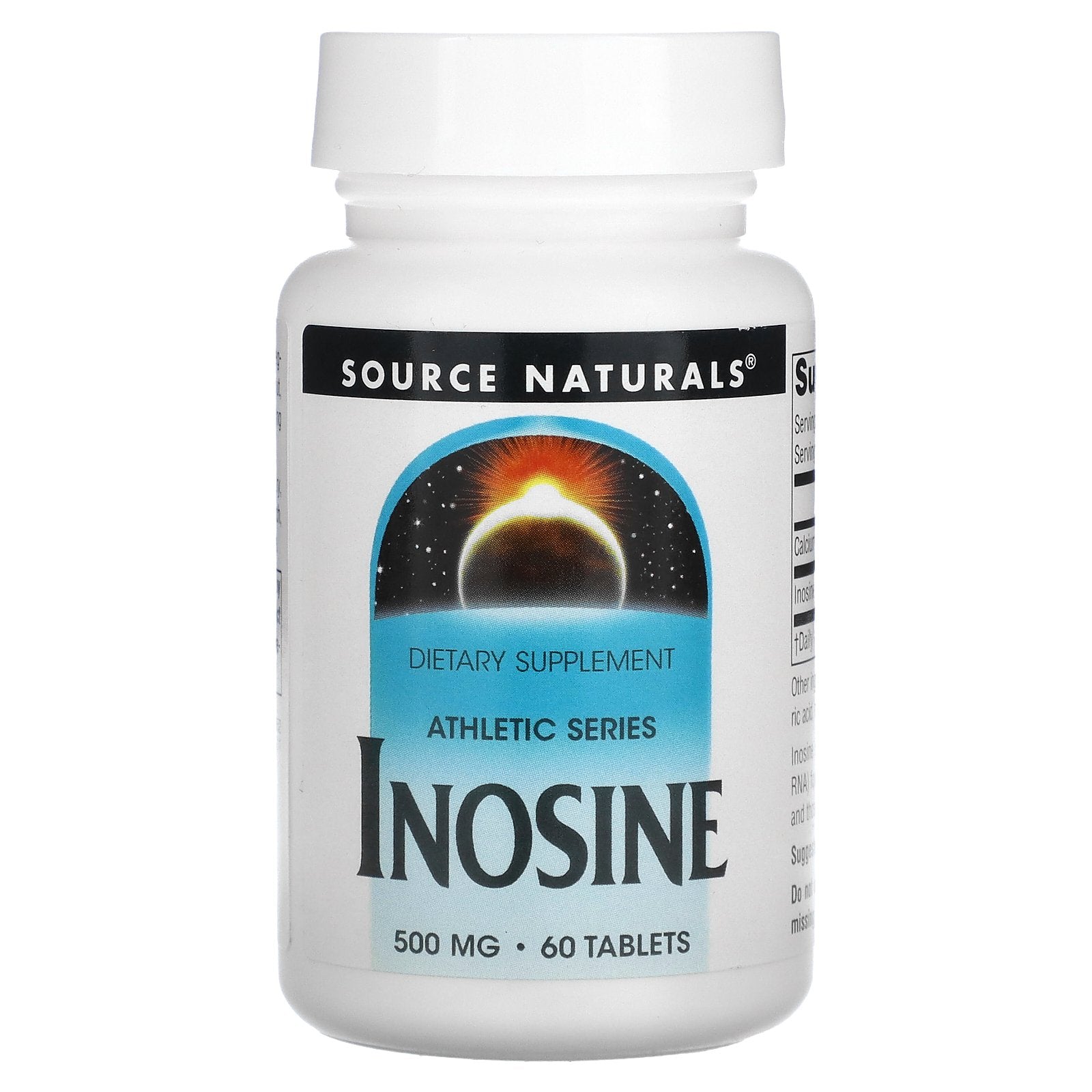 Source Naturals, Athletic Series, Inosine, 500 mg, 60 Tablets