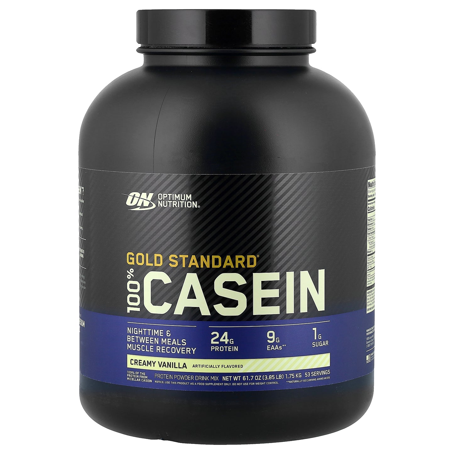 Optimum Nutrition, Gold Standard® 100% Casein, Creamy Vanilla, 3.85 lb (1.75 kg)