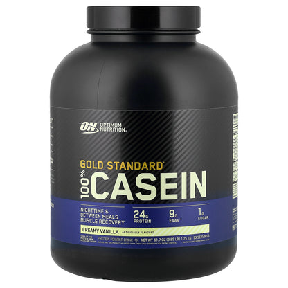 Optimum Nutrition, Gold Standard® 100% Casein, Creamy Vanilla, 3.85 lb (1.75 kg)