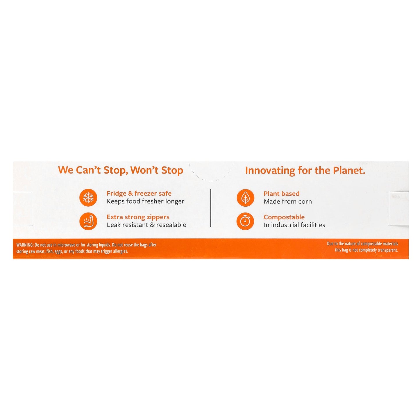 Full Circle, Zipper Snack Bags, Compostable , 25 Bags