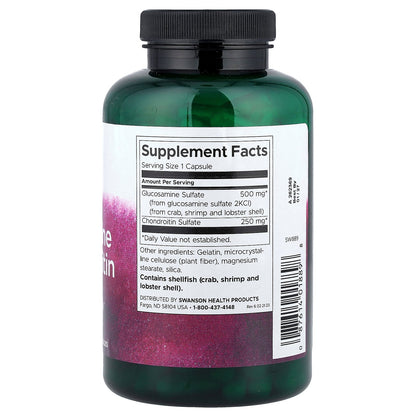 Swanson, Glucosamine & Chondroitin, 200 Capsules