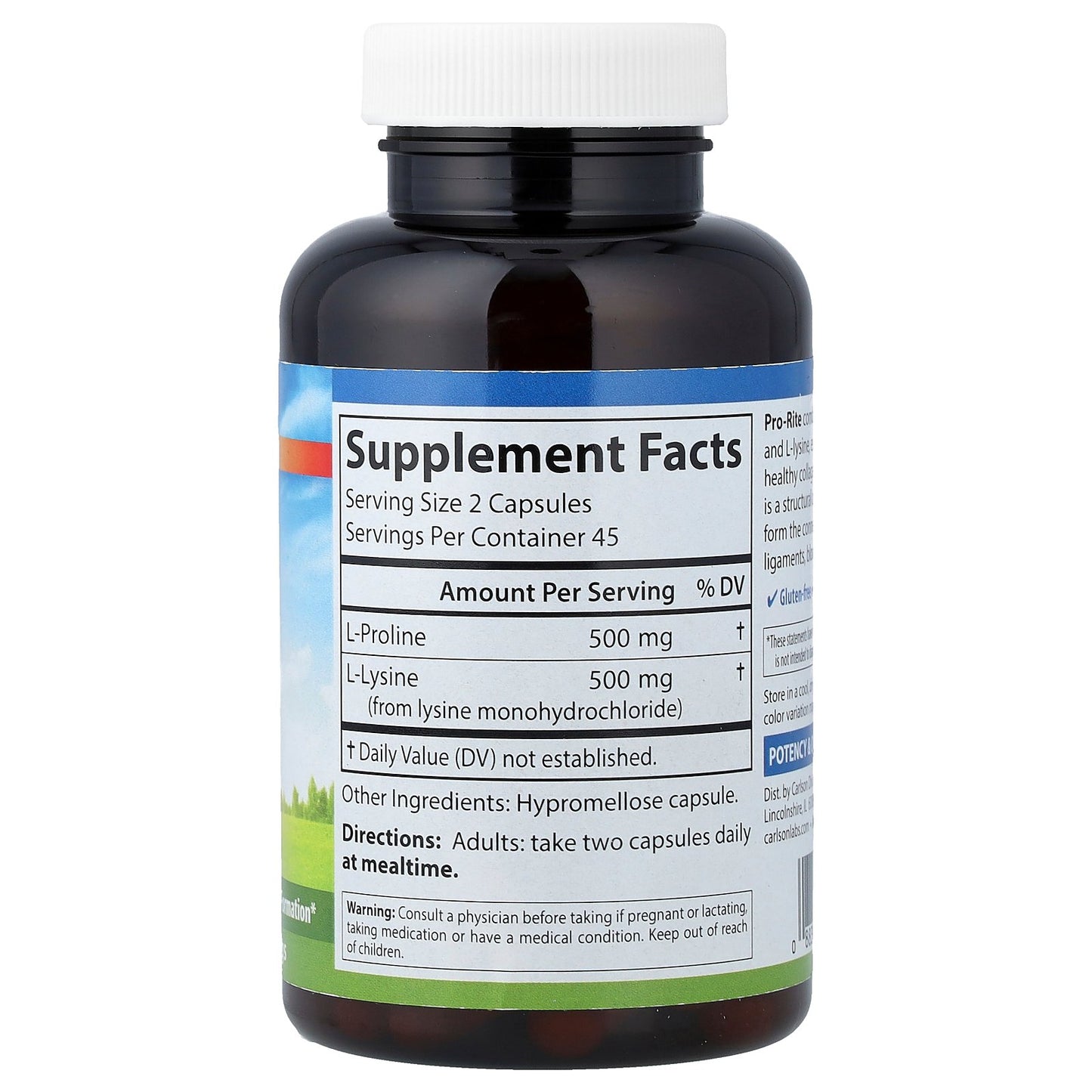 Carlson, Pro-Rite, 90 Vegetarian Capsules