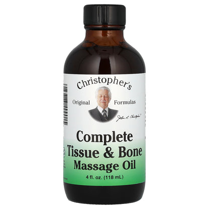 Christopher's Original Formulas, Complete Tissue & Bone Massage Oil, 4 fl oz (118 ml)