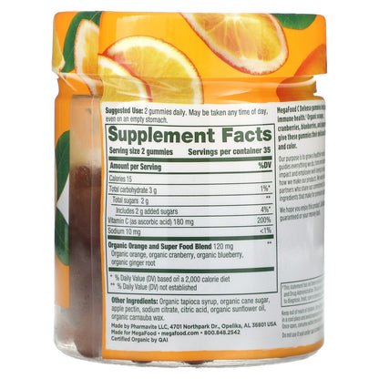 MegaFood, C Defense, Tangy Citrus, 70 Gummies