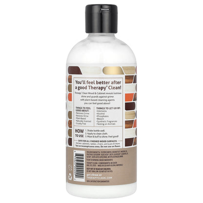 Therapy Clean, Wood & Cabinet, Cleaner & Polish with Essential Oils, 16 fl oz (473 ml)