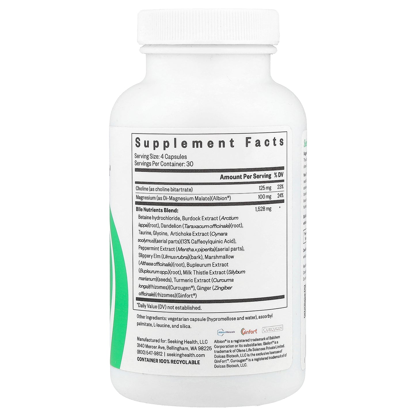 Seeking Health, Bile Nutrients, 120 Capsules