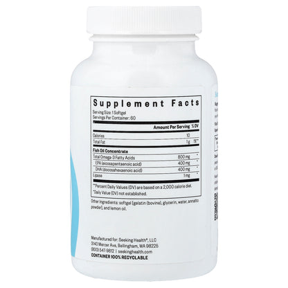 Seeking Health, Fish Oil, 60 Softgels