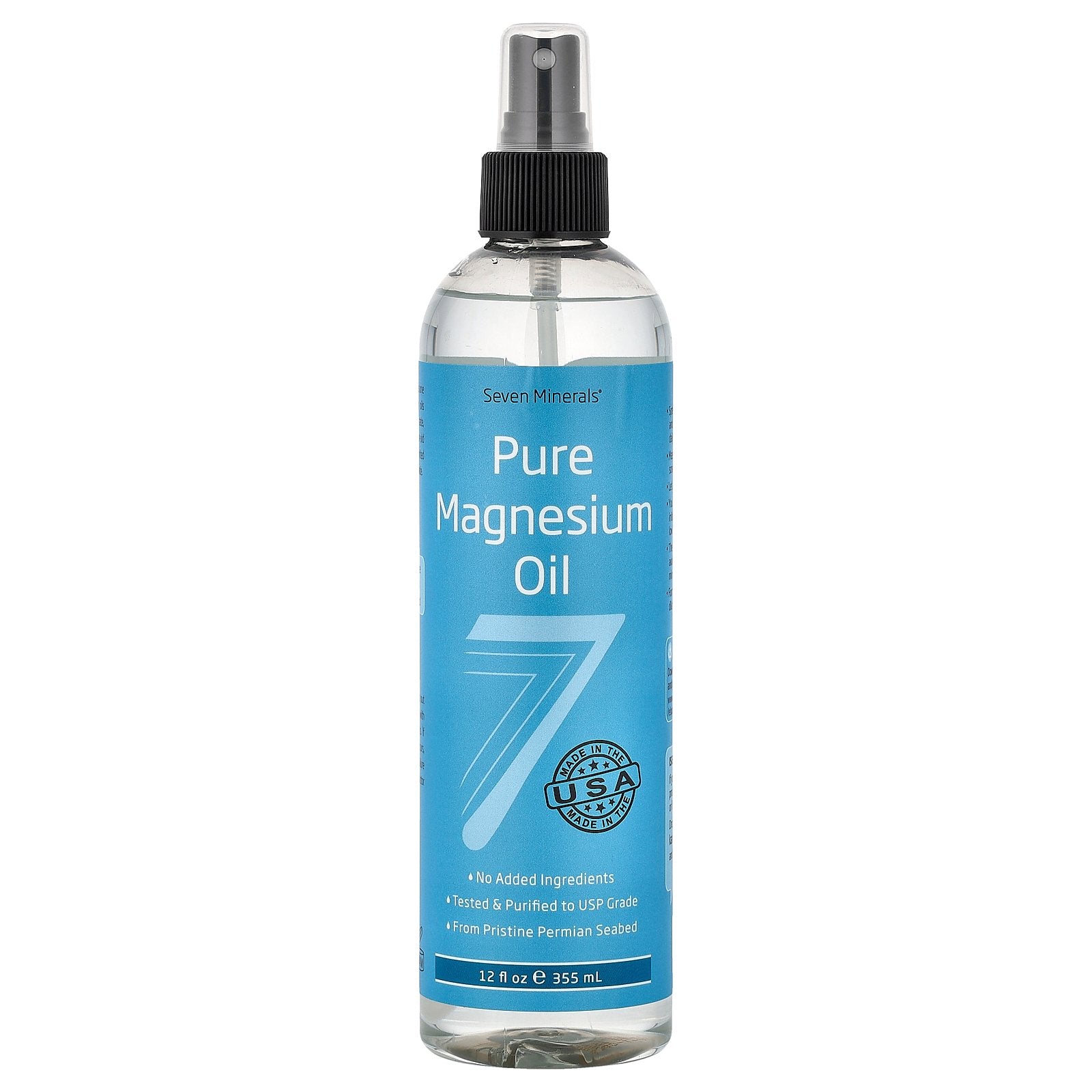 Seven Minerals, Pure Magnesium Oil, 12 fl oz (355 ml)