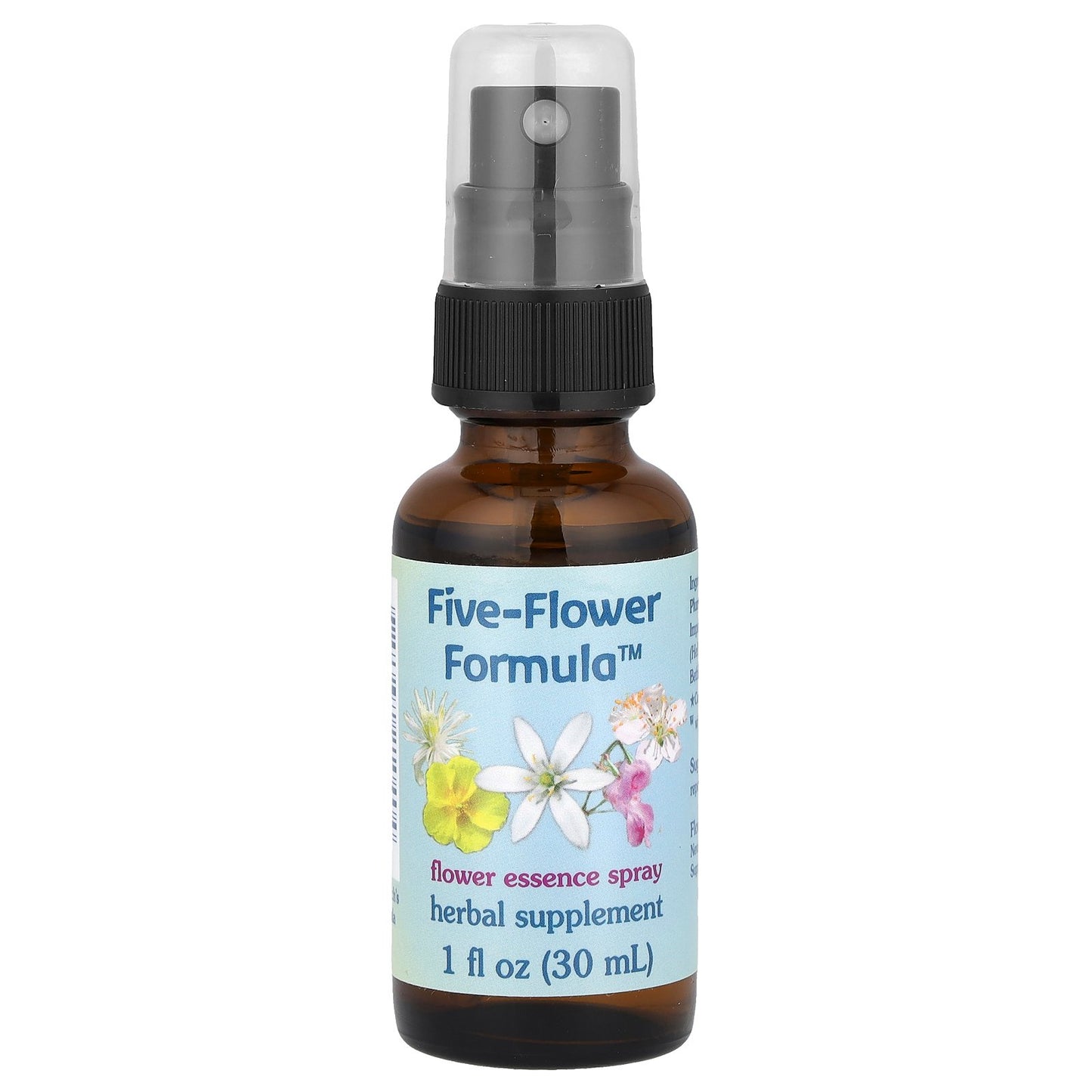 Flower Essence Services, Five-Flower Formula, Flower Essence Spray, 1 fl oz (30 ml)
