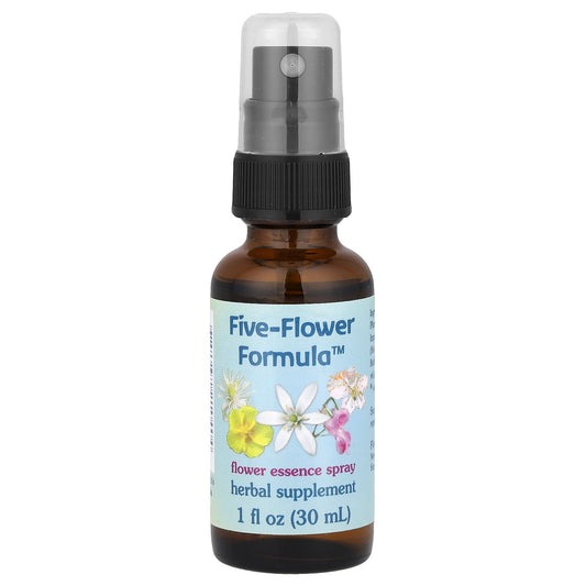 Flower Essence Services, Five-Flower Formula, Flower Essence Spray, 1 fl oz (30 ml)
