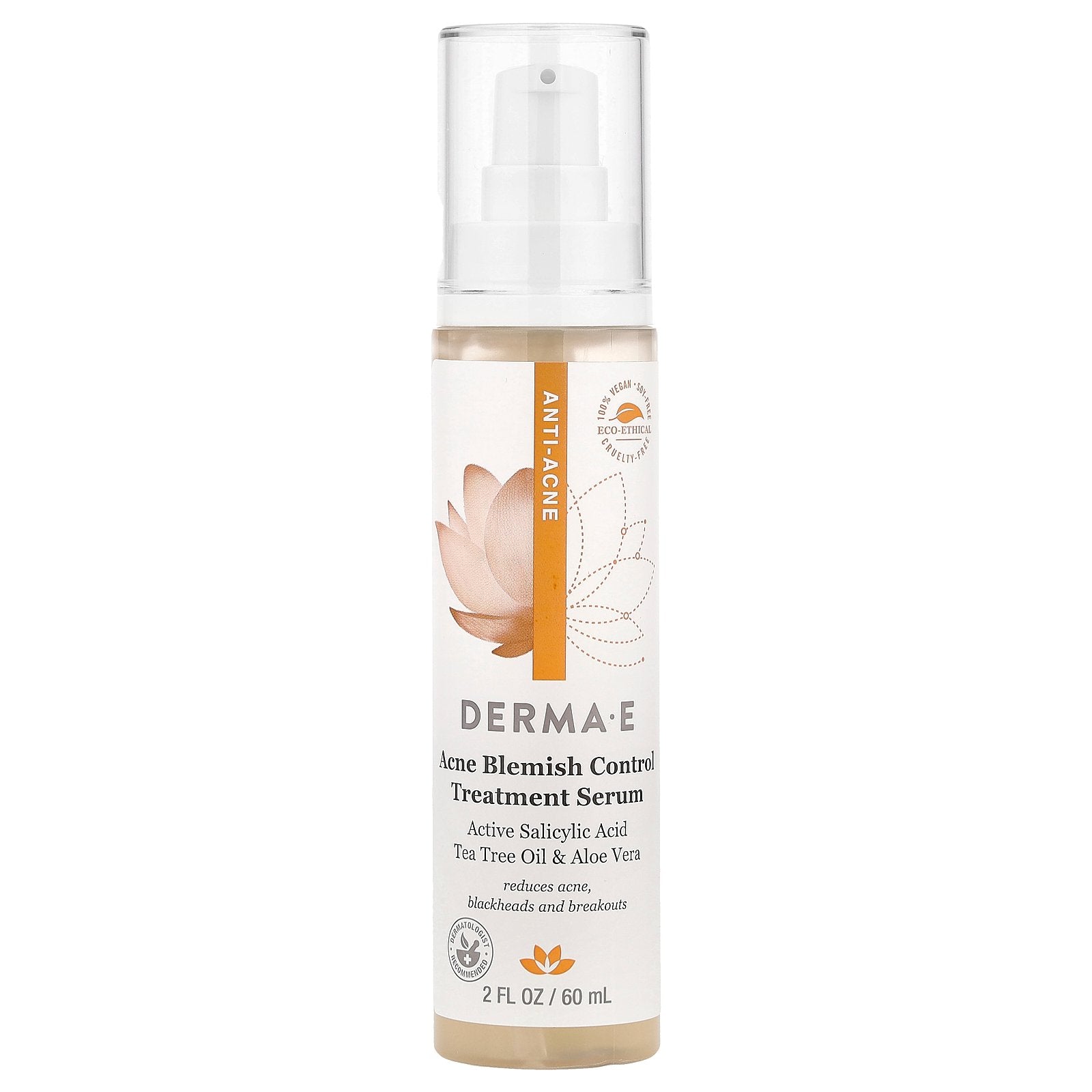 DERMA E, Acne Blemish Control Treatment Serum, 2 fl oz (60 ml)