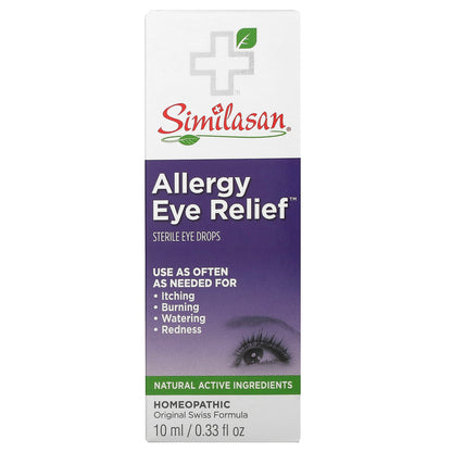 Similasan, Allergy Eye Relief, Sterile Eye Drops, 0.33 fl oz (10 ml)