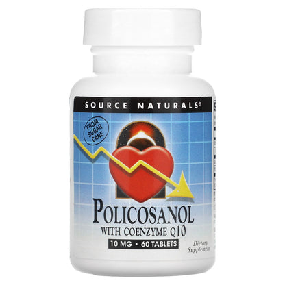 Source Naturals, Policosanol With Coenzyme Q10, 10 mg, 60 Tablets