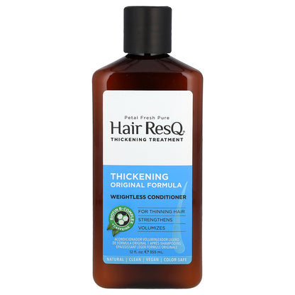 Petal Fresh, Hair ResQ®, Thickening Treatment, Thickening Original Formula Weightless Conditioner, For Thinning Hair, 12 fl oz (355 ml)