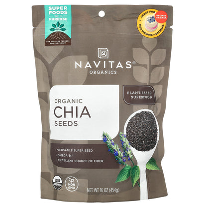 Navitas Organics, Organic Chia Seeds, 16 oz (454 g)