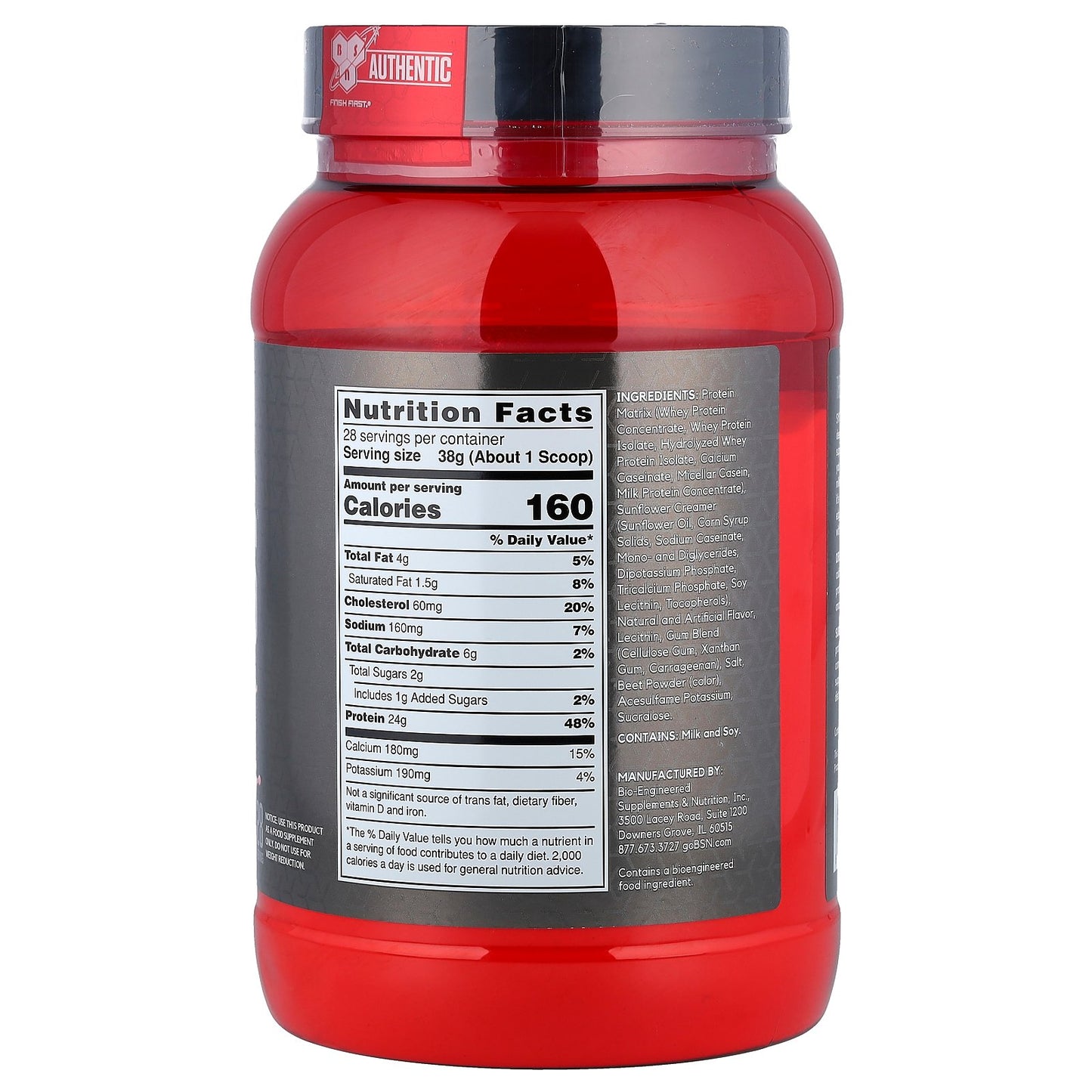 BSN, Syntha-6® Edge, Protein Powder Drink Mix, Strawberry Milkshake, 2.34 lb (1.06 kg)